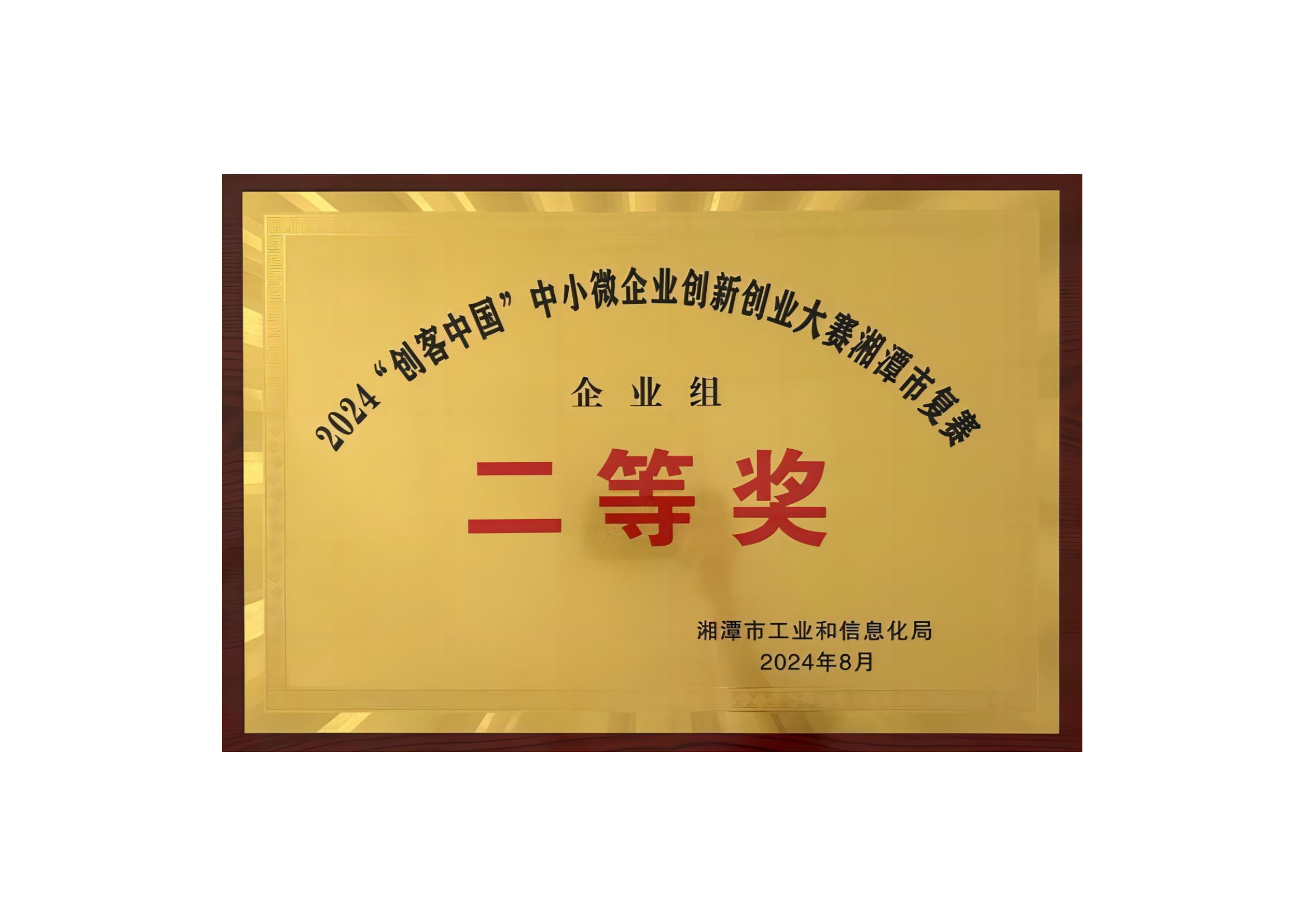 2024創(chuàng)客中國中小微企業(yè)創(chuàng)新創(chuàng)業(yè)大賽湘潭市復(fù)賽企業(yè)組二等獎